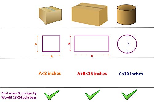 Wowfit 30 CT 18x24 inches 1.1 Mil Clear Plastic Flat Open Poly Bags Great for Food Storage, Packaging and More (18 x 24 inches)