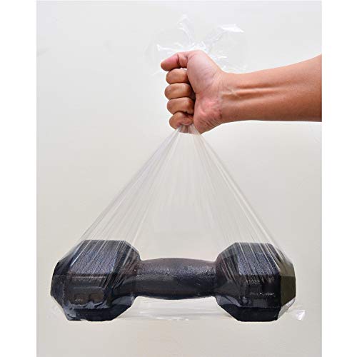 Wowfit 30 CT 18x24 inches 1.1 Mil Clear Plastic Flat Open Poly Bags Great for Food Storage, Packaging and More (18 x 24 inches)