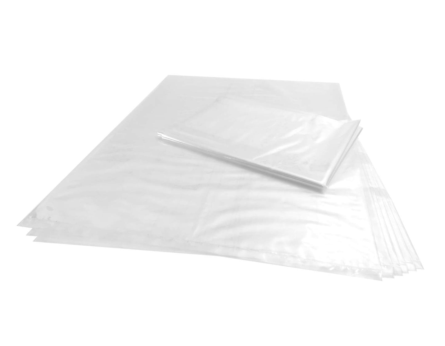 Wowfit 30 CT 18x24 inches 1.1 Mil Clear Plastic Flat Open Poly Bags Great for Food Storage, Packaging and More (18 x 24 inches)