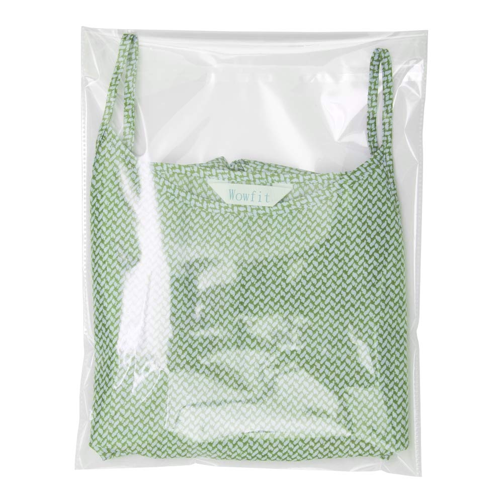 Wowfit 50 Count 12x16 inches Clear Cellophane Plastic Bags, Resealable Self-Sealing Cello Bags Great for Packaging Clothing, Shirts, Decorative Wrappers, Party Favors, Artwork and More